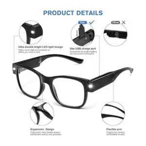 OuShiun Lentes de lectura LED recargables por USB lentes_2