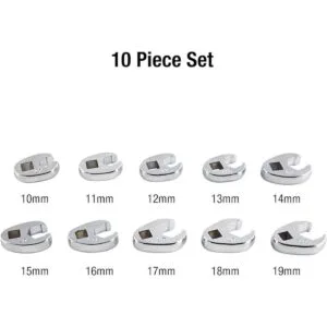 Sunex 9710M Drive Metric Crowfoot set de llaves inglesas_2