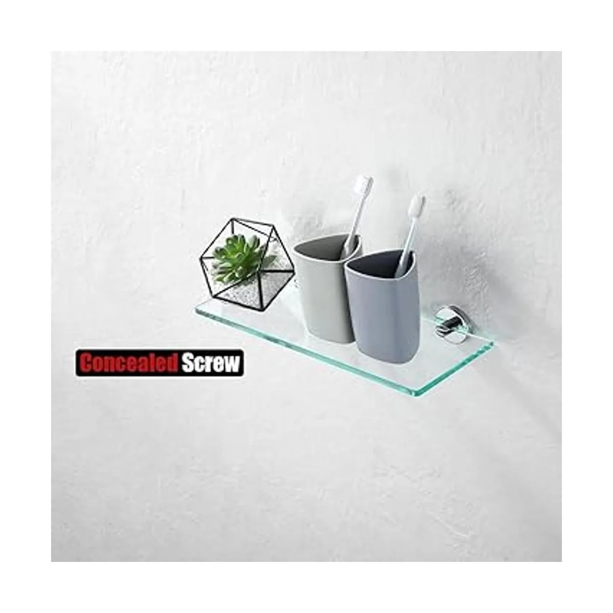 JQK Estante de vidrio para baño cromado almacenamiento_4