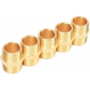 Winmien 5 accesorios de tubería hexagonal de latón macizo_1