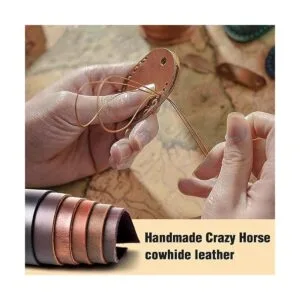 Soporte de cuero para AirTag 4 unidades con llavero_5