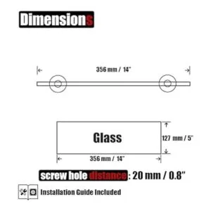 JQK Estante de vidrio para baño cromado almacenamiento_2