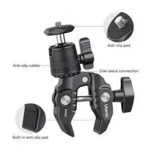 ULANZI R099 Abrazadera de montaje de cámara con cabezal_6