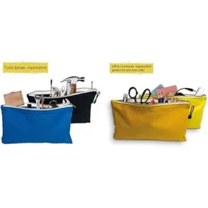 Bolsa de herramientas de lona con cremallera paquete de 6_5