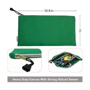 Bolsa de herramientas de lona con cremallera paquete de 6_4