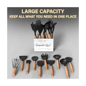 Acenity Organizador de utensilios de cocina decoración de_5