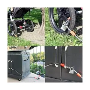 BV Cable de acero de seguridad de 15 pies con bucles_7