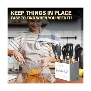 Acenity Organizador de utensilios de cocina decoración de_2