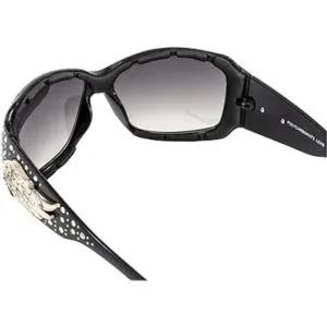 Rodeo Queen Gafas de sol acolchadas con diseño de ángel_5