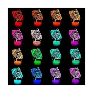 Luz nocturna 3D de fútbol con balón 16 colores_4