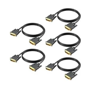 Paquete de 5 cables DVI a DVI 6 pies DVID a DVID 241_1