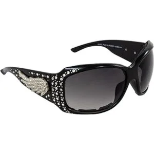 Rodeo Queen Gafas de sol acolchadas con diseño de ángel_6