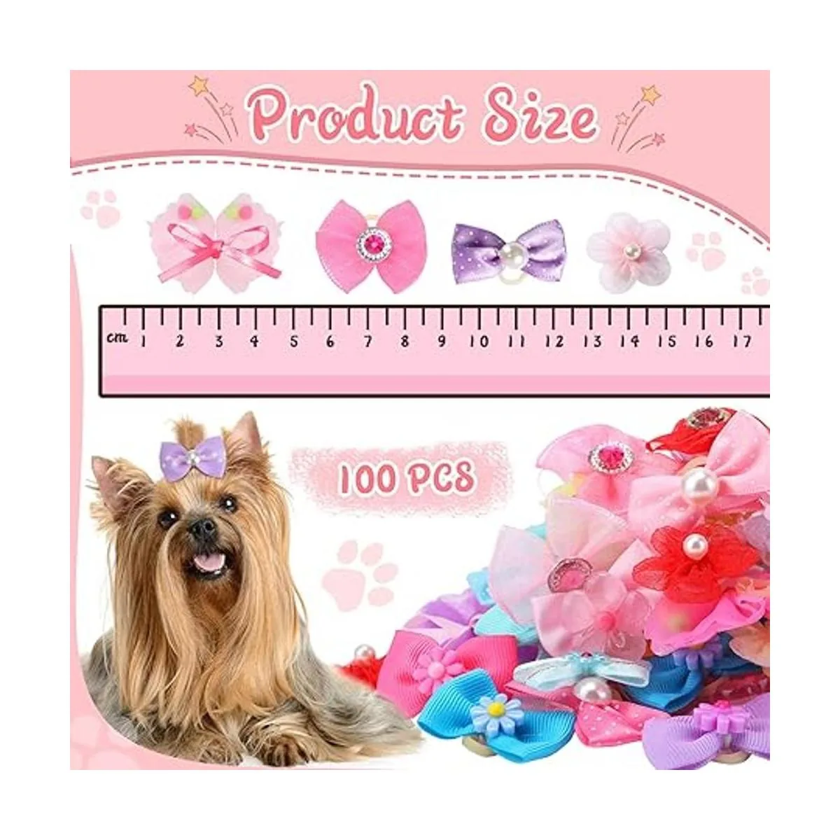 100 lazos para perros lindos lazos para el pelo de_2