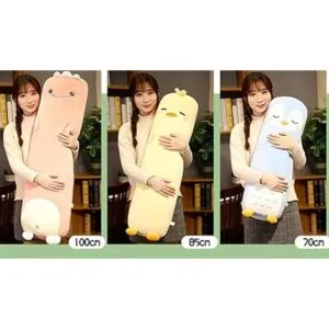 MUPI Almohada larga de felpa con diseño de animales de_3