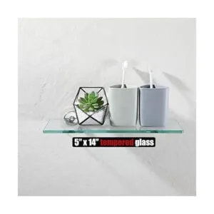 JQK Estante de vidrio para baño cromado almacenamiento_3