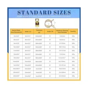 Glarks 121 piezas de 12 tamaños de 7 a 0.866 in tipo banda_2