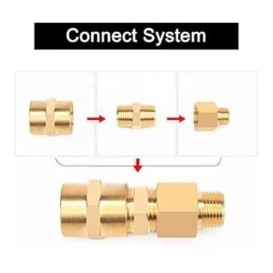 Winmien 5 accesorios de tubería hexagonal de latón macizo_6
