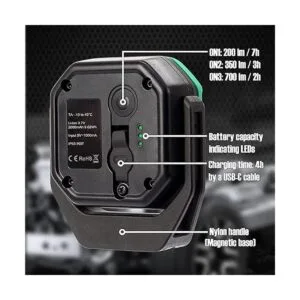 CARELITE Luz de trabajo recargable con base magnética_6