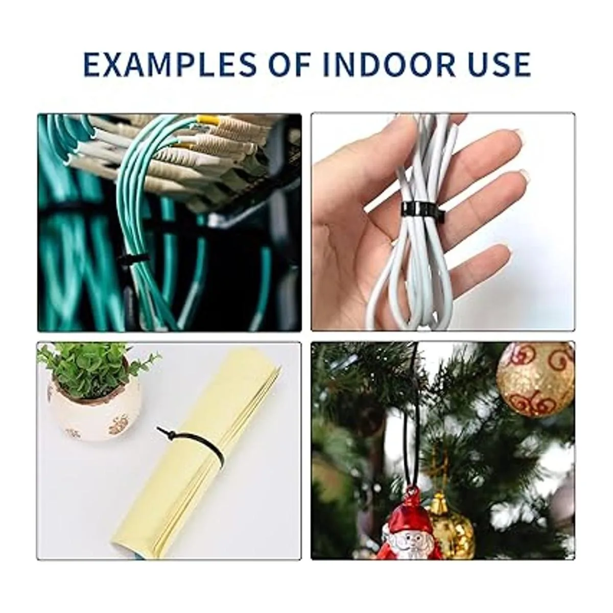 Bridas negras de 8 pulgadas paquete de 1000 unidades_7