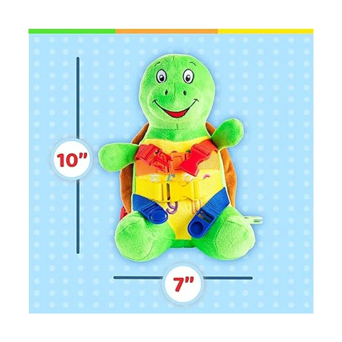 Hebilla Juguete Bucky tortuga Aprendizaje infantil_6