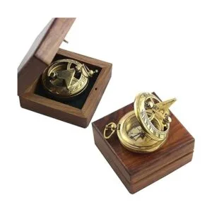 Brújula de reloj de sol marino con bolsillo sólido náutico_3