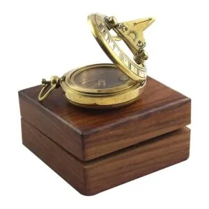 Brújula de reloj de sol marino con bolsillo sólido náutico_5