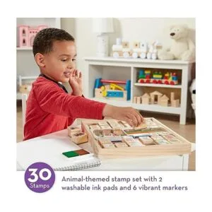 Melissa Doug 2394 Deluxe Juego de sellos de madera_2