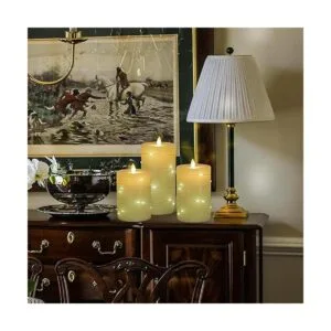 Vela sin llama luces LED de hadas integradas ángulo de_4