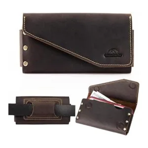 Topstache Funda de cuero para teléfono con lazo para_1