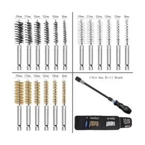 Juego de 18 cepillos de alambre para automóvil varios_3