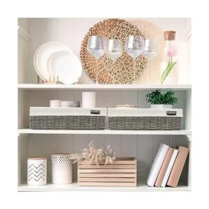 Brookstone BKH1545 Paquete de 2 Canasta tejida_2