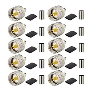 MOOKEERF Conector de crimpado macho PL259 conector_1