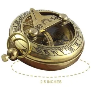Brújula de reloj de sol marino con bolsillo sólido náutico_4