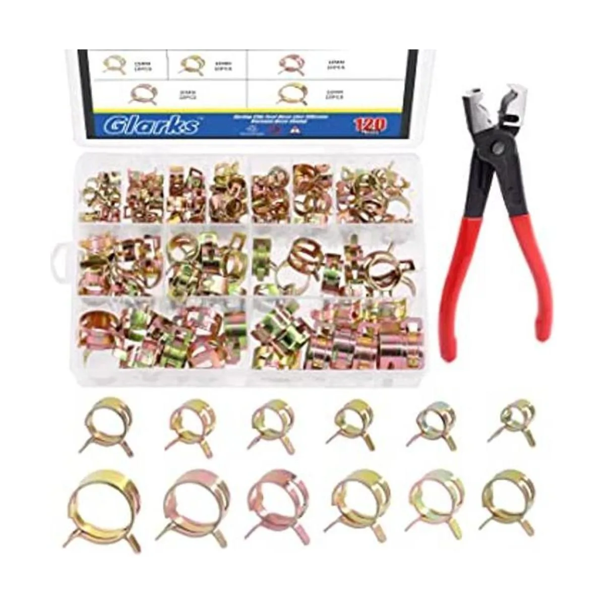 Glarks 121 piezas de 12 tamaños de 7 a 0.866 in tipo banda_1