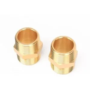 Winmien 5 accesorios de tubería hexagonal de latón macizo_4