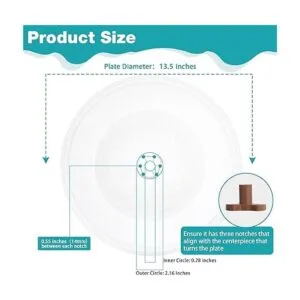 Gemroom Placa giratoria de microondas de 13.5 pulgadas de_2