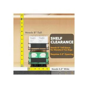 SpaceAid Estante organizador de bolsas de té extraíble_4