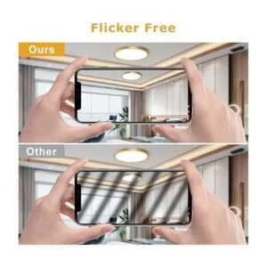 Lámpara de techo LED dorada de 12 pulgadas 24 W_3