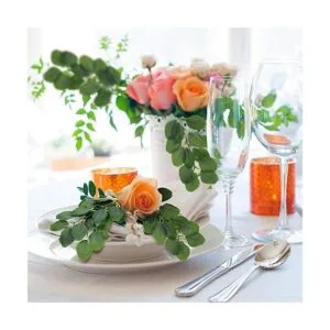 30 hojas de eucalipto artificiales largas ovaladas de_6