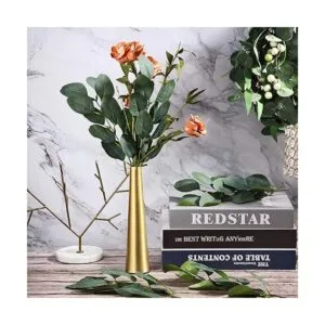 30 hojas de eucalipto artificiales largas ovaladas de_7