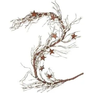 Guirnalda de pepitas de cerezo y estrellas oxidadas_1