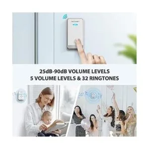 TECKNET Timbre de puerta inalámbrico timbre_4