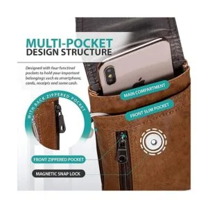 Hengwin Funda de cuero con clip para cinturón de teléfono_4