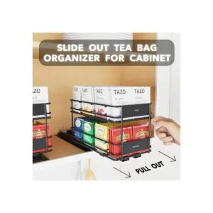 SpaceAid Estante organizador de bolsas de té extraíble_2