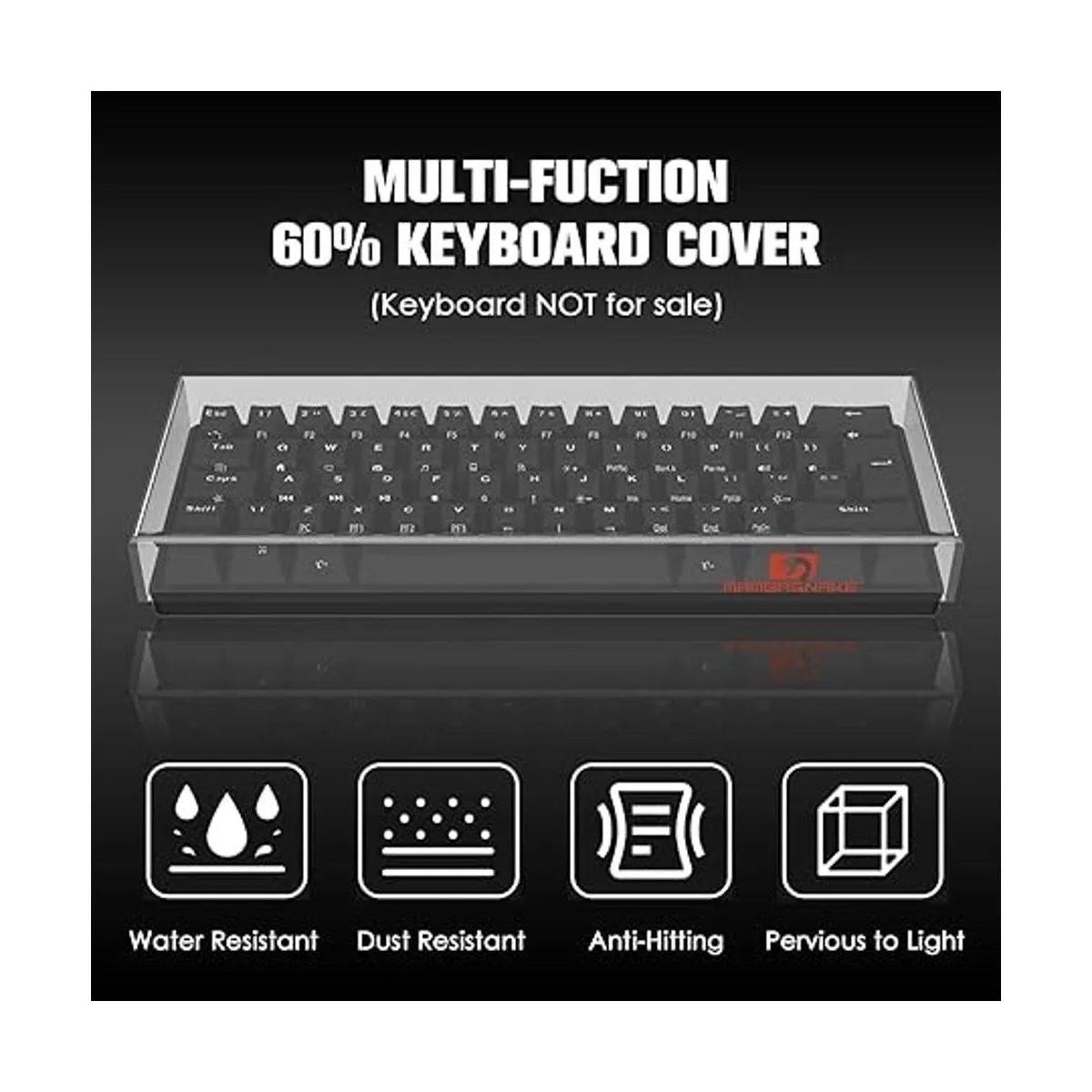 ZIYOU LANG KC01 Funda de teclado transparente acrílica_2