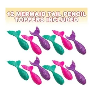 ArtCreativity Juego de 12 adornos de cola de sirena_2