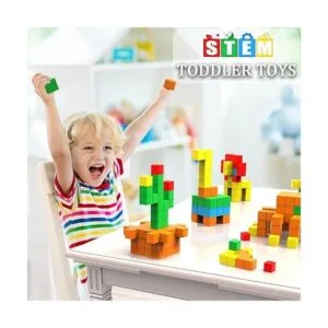 Hiwawind Magnetic Blocks Toddler Toys for 3 4 5 Year Old_2