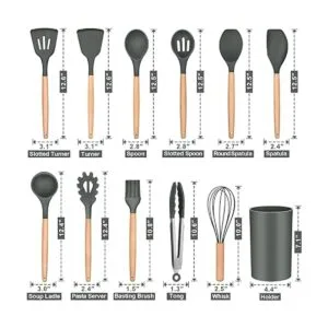 PP CHEF 12 utensilios de cocina para cocina cabezal de_3