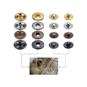 Qfun Juego de 120 cierres a presión para cuero de 0.472 in_2