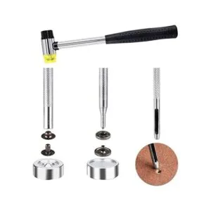 Qfun Juego de 120 cierres a presión para cuero de 0.472 in_3